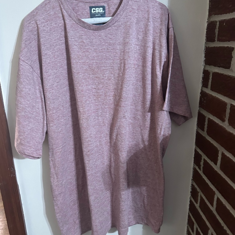 CSG Men's size 2xl Heathered Red T-Shirt